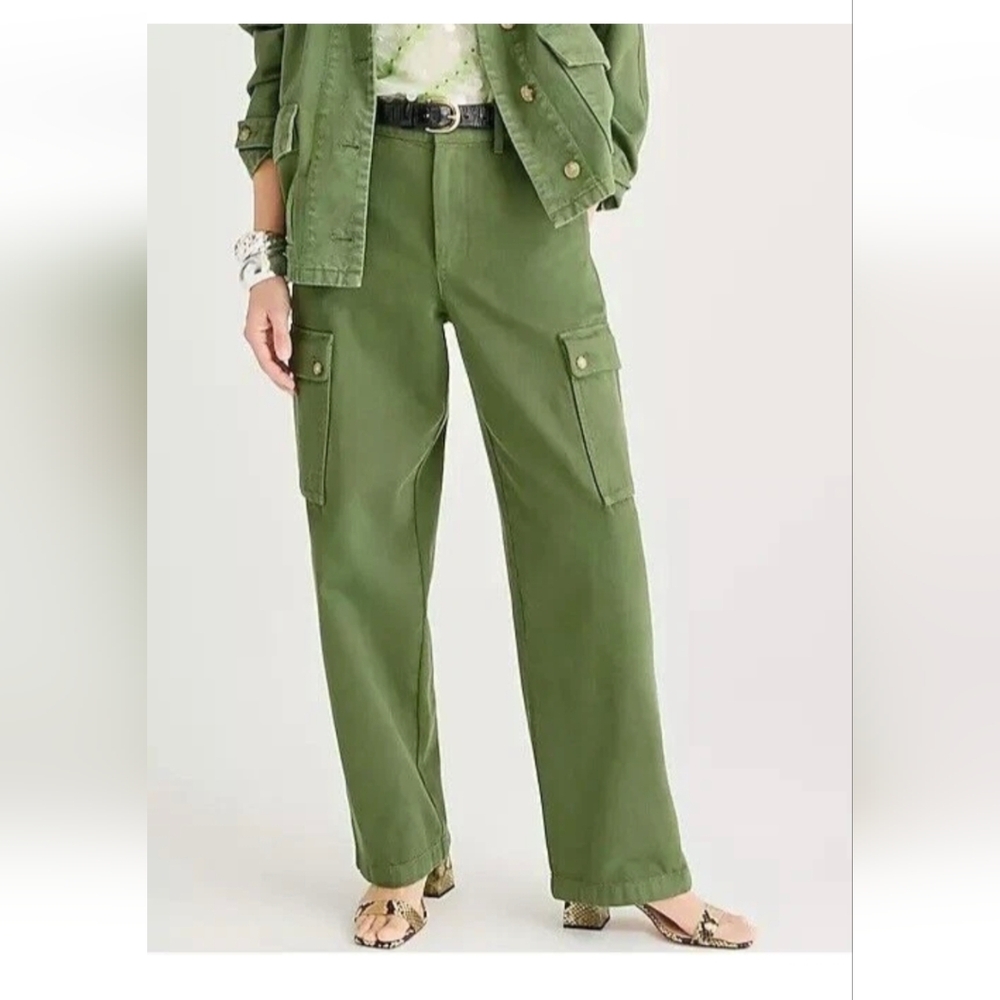 NWT J Crew Relaxed Cargo Pants In Heavy Twill - 26